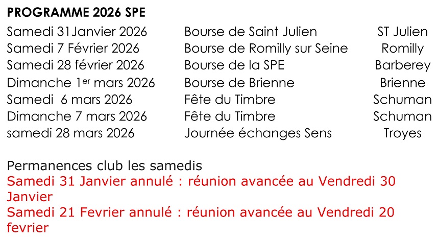 programme 2026 SPE 